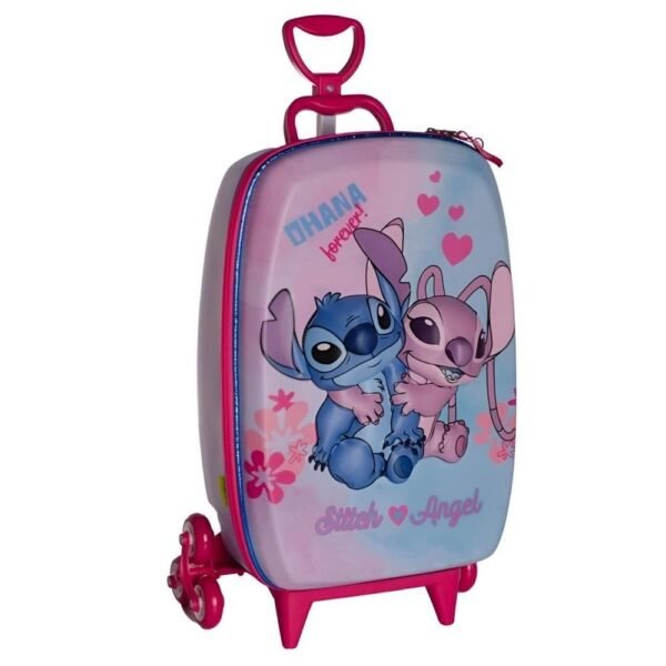 Mochila De Rodinha 3D Stitch E Angel Maxtoy - Image 2