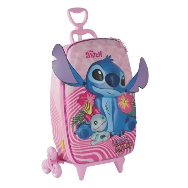 Mochila De Rodinha 3D Stitch E Scrump Maxtoy - Image 3