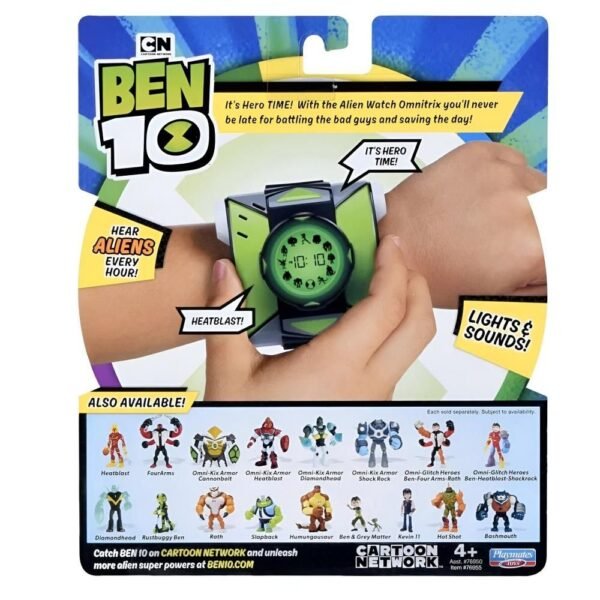 Relogio Digital Ben 10 Alien Ominitrix Com Luz E Som Sunny - Imagem 5