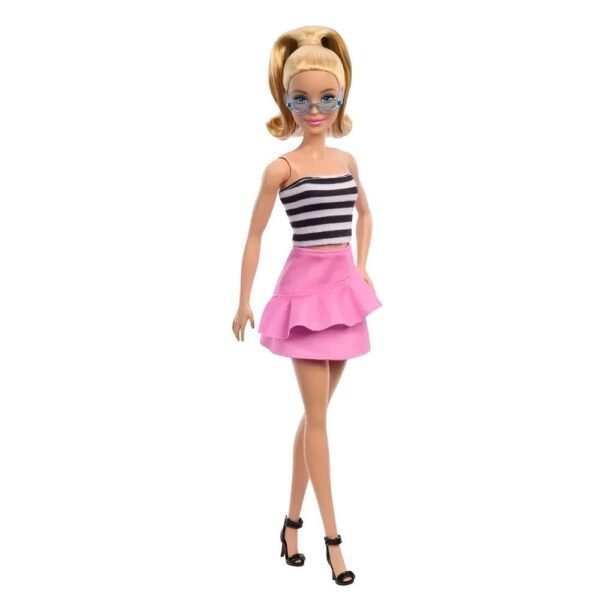 Boneca Barbie Fashionistas Blusa Listrada 213 Mattel - Imagem 2