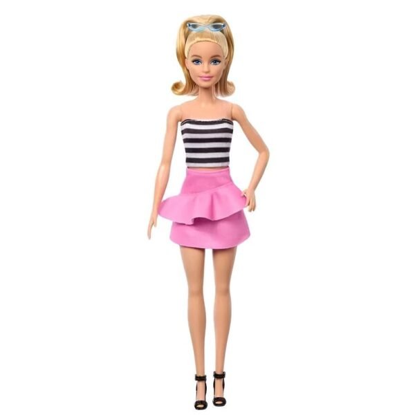 Boneca Barbie Fashionistas Blusa Listrada 213 Mattel
