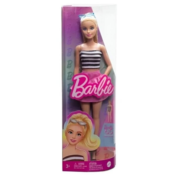 Boneca Barbie Fashionistas Blusa Listrada 213 Mattel - Imagem 5