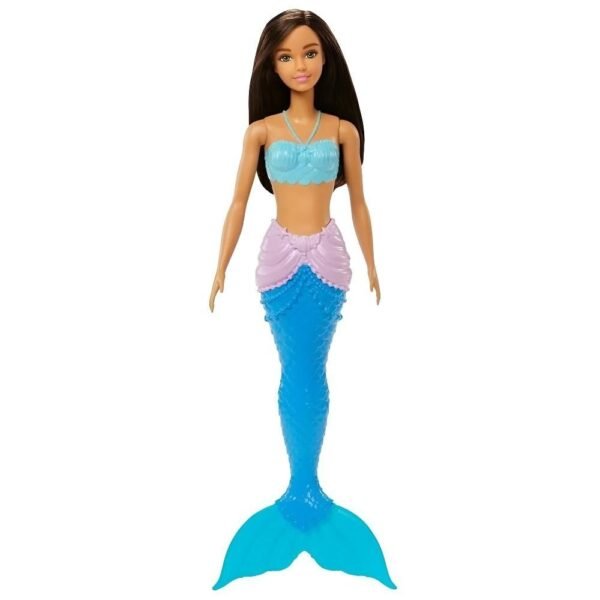 Boneca Barbie Sereia Morena Cauda Azul Mattel