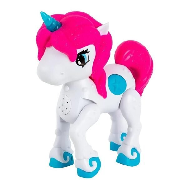 Brinquedo Baby Unicornio Com Luz E Som Pink/Branco DM Toys - Image 2