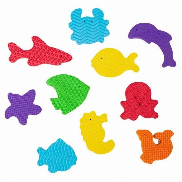 Brinquedo De Banho Bichinhos Animais Do Mar 36 Pecas Buba - Imagem 2