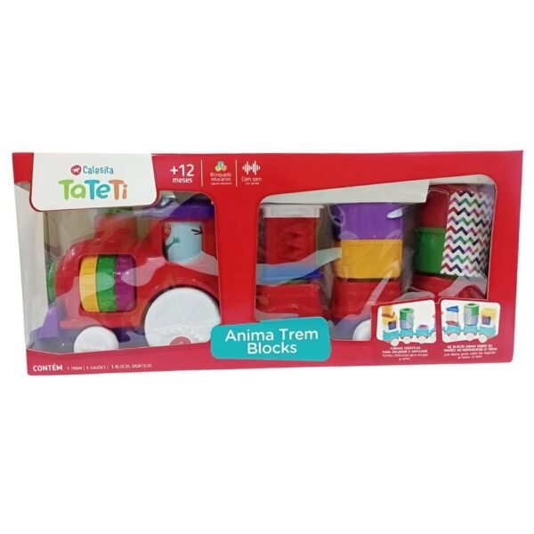 Brinquedo Para Bebe Anima Trem Blocks Com Som - Tateti - Image 5