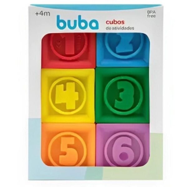 Brinquedo Para Bebe Cubos De Atividade +6 Meses Buba - Imagem 5