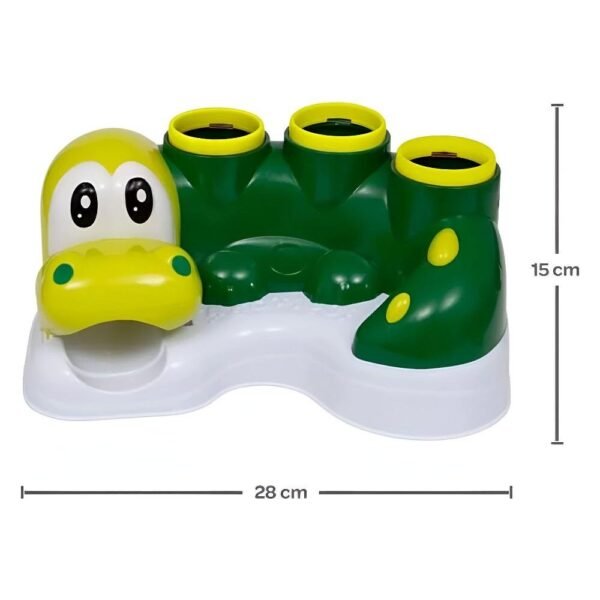 Brinquedo Para Bebe Jacare Bate Martelo Com Bolinhas Buba - Imagem 4
