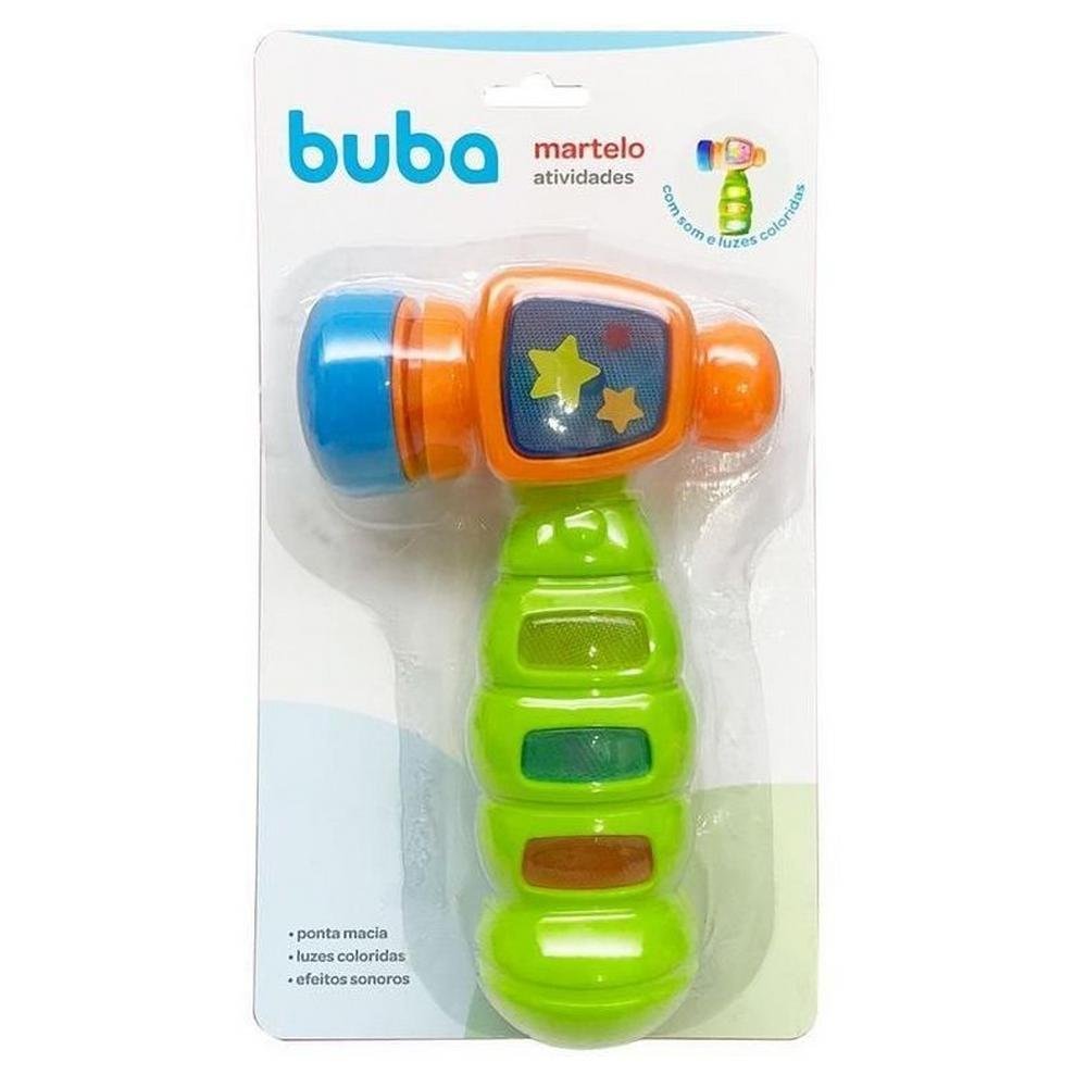 Brinquedo Para Bebe Martelo De Atividade Com Luz E Som Buba - Imagem 4