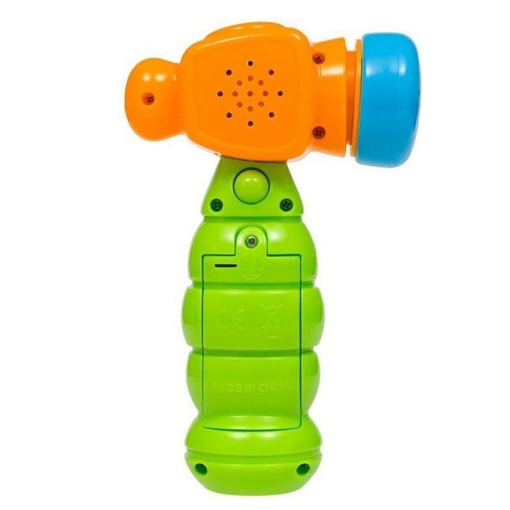 Brinquedo Para Bebe Martelo De Atividade Com Luz E Som Buba - Imagem 3