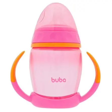 Copo De Treinamento Com Alca Removivel 250ml Rosa Buba