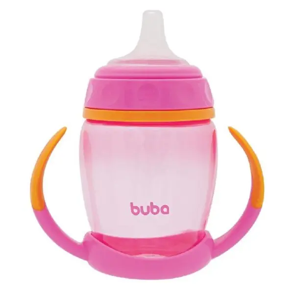 Copo De Treinamento Com Alca Removivel 250ml Rosa Buba - Imagem 2