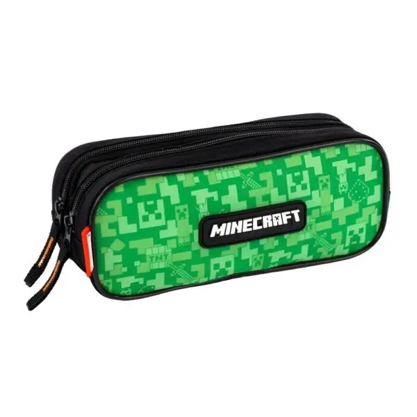Estojo Escolar Infantil Duplo Minecraft Camuflado Sestini - Imagem 2