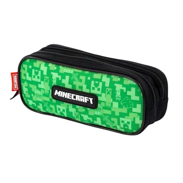 Estojo Escolar Infantil Duplo Minecraft Camuflado Sestini - Imagem 3