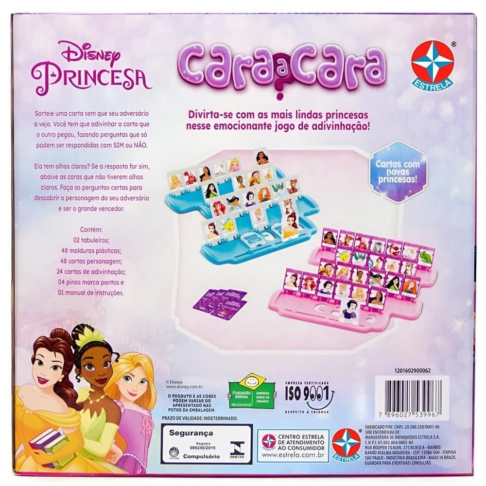 Jogo Cara A Cara Princesas Disney Estrela - Imagem 6