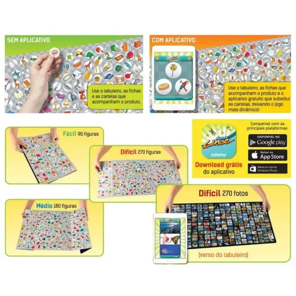 Jogo Super Lince App +260 Figuras +5 Anos Grow