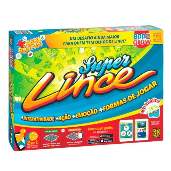 Jogo Super Lince App +260 Figuras +5 Anos Grow - Imagem 4