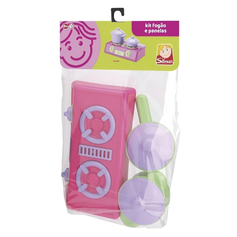 Kit Fogao Com Panelinhas Infantil Silmar 3083 - Imagem 3