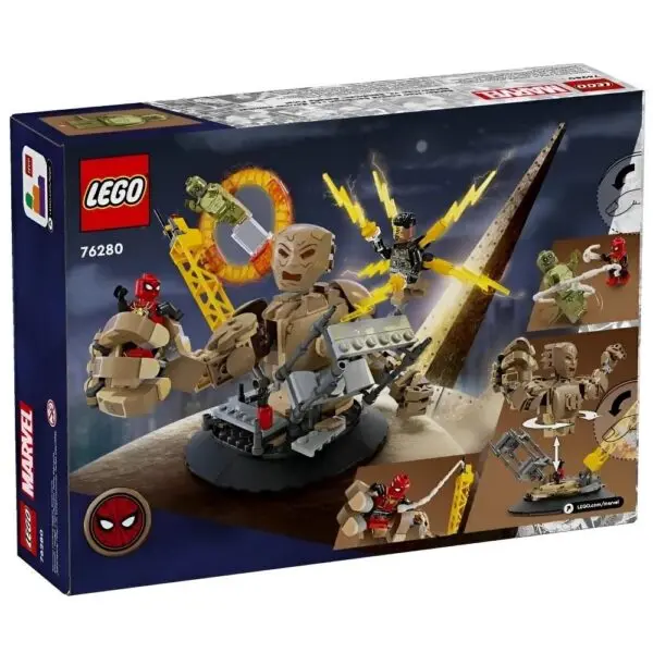 Lego Marvel Spider Man VS Sandman Batalha Final 347Pcs 76280 - Imagem 7