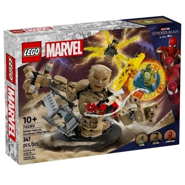 Lego Marvel Spider Man VS Sandman Batalha Final 347Pcs 76280 - Imagem 6
