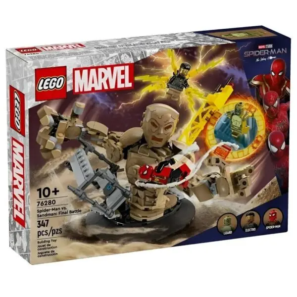 Lego Marvel Spider Man VS Sandman Batalha Final 347Pcs 76280 - Imagem 6
