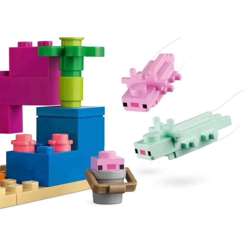 Lego Minecraft A Casa Do Axolotl 242 Pecas 21247 - Imagem 4