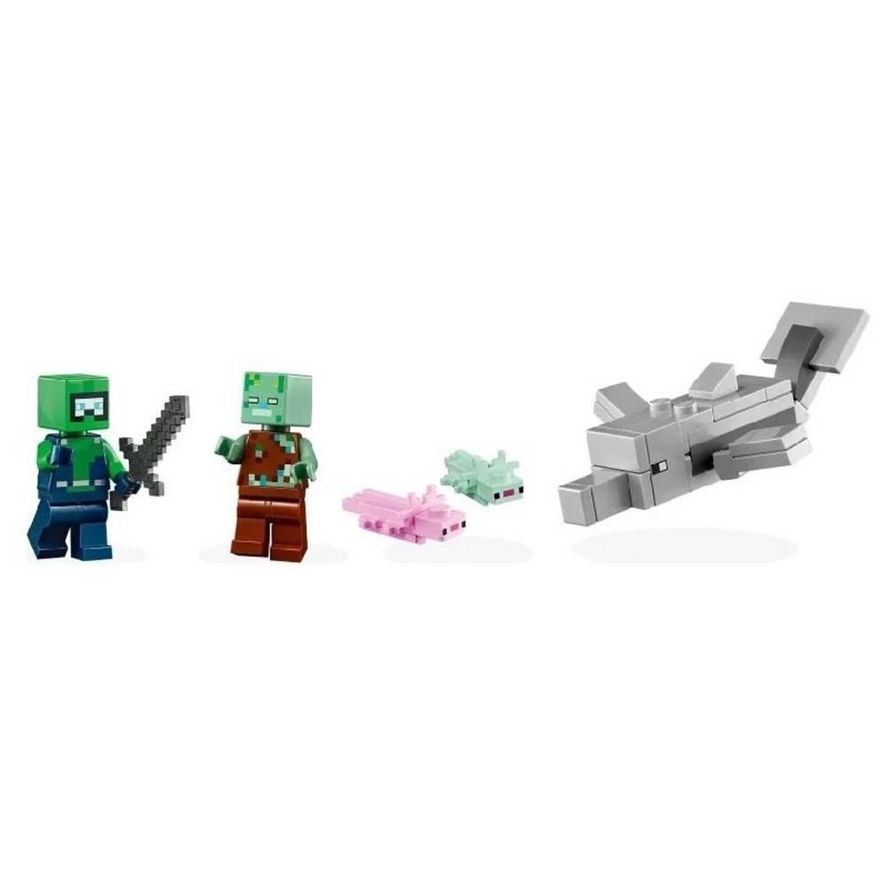 Lego Minecraft A Casa Do Axolotl 242 Pecas 21247 - Imagem 6