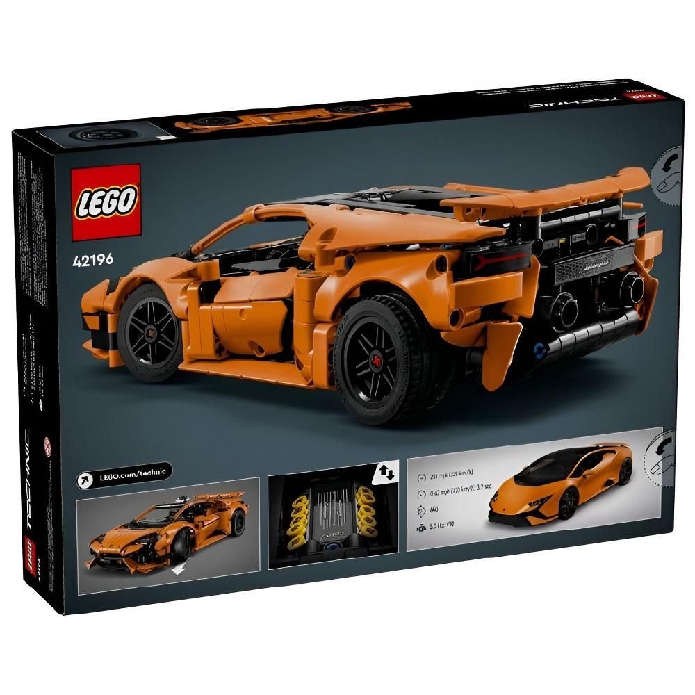 Lego Technic Lamborghini Huracan Tecnica Laranja 42196 - Imagem 9
