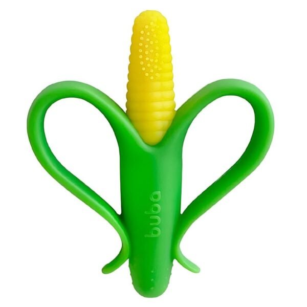 Mordedor Massageador De Gengiva Milho Silicone +4 Meses Buba - Imagem 2