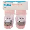 Meias Antiderrapantes Com Chocalho Zebrinha Rosa Buba - Imagem 4