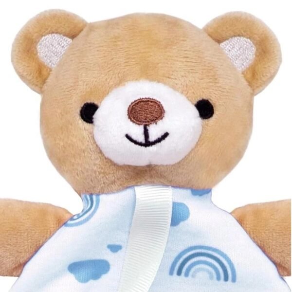 Naninha Ursinho Com Prendedor De Chupeta Soninho Azul Buba - Imagem 3