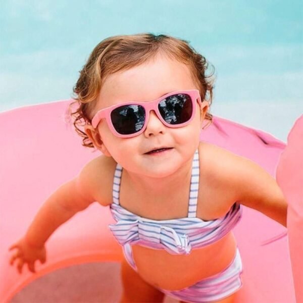 Oculos De Sol Infantil Protecao UVA Com Alca Rosa Buba - Imagem 7