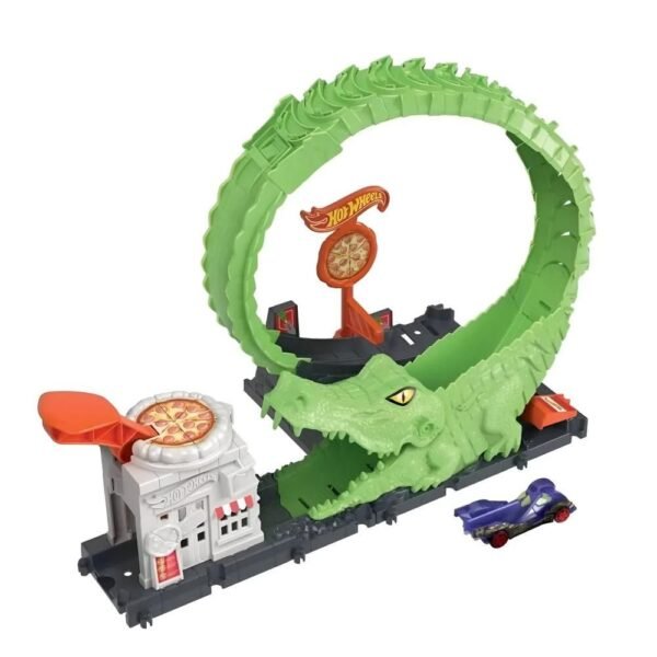 Pista Hot Wheels City Ataque Do Crocodilo Mattel HKX39 - Imagem 2