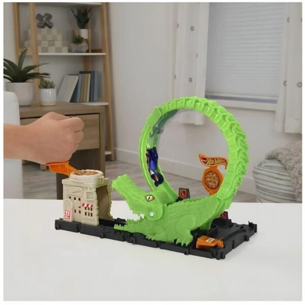 Pista Hot Wheels City Ataque Do Crocodilo Mattel HKX39 - Imagem 3