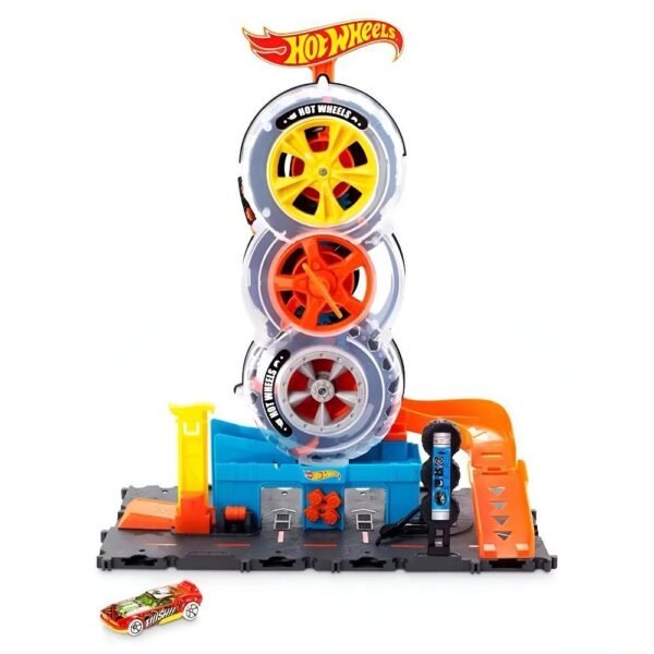 Pista Hot Wheels City Super Loja De Pneus Mattel HDP02 - Imagem 2