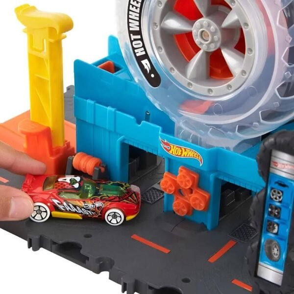 Pista Hot Wheels City Super Loja De Pneus Mattel HDP02 - Imagem 4