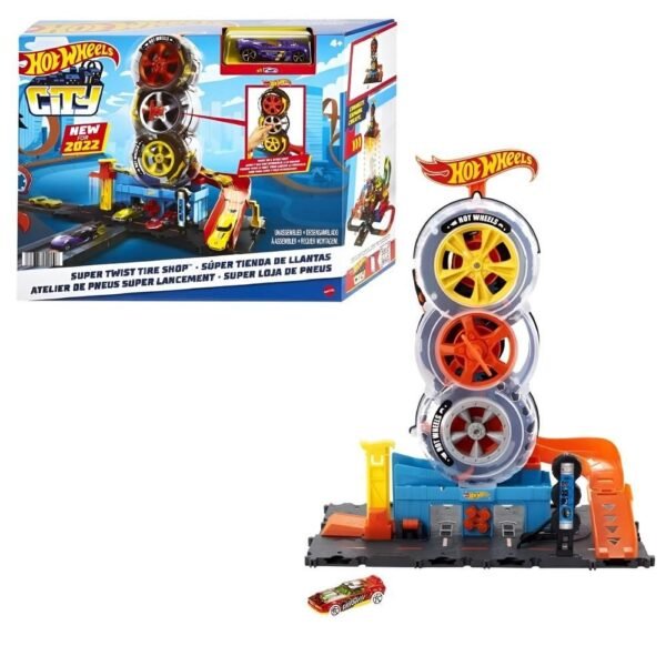 Pista Hot Wheels City Super Loja De Pneus Mattel HDP02