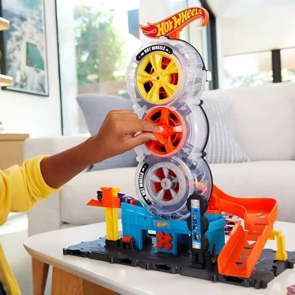 Pista Hot Wheels City Super Loja De Pneus Mattel HDP02 - Imagem 5