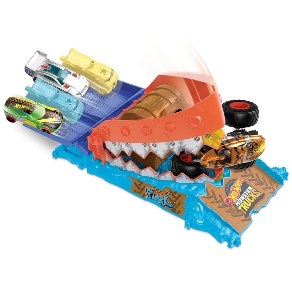 Pista Hot Wheels Monster Trucks Armadilha Do Tesouro Mattek - Imagem 5