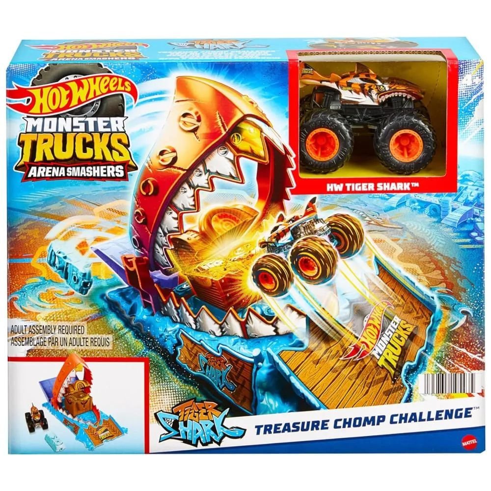 Pista Hot Wheels Monster Trucks Armadilha Do Tesouro Mattek