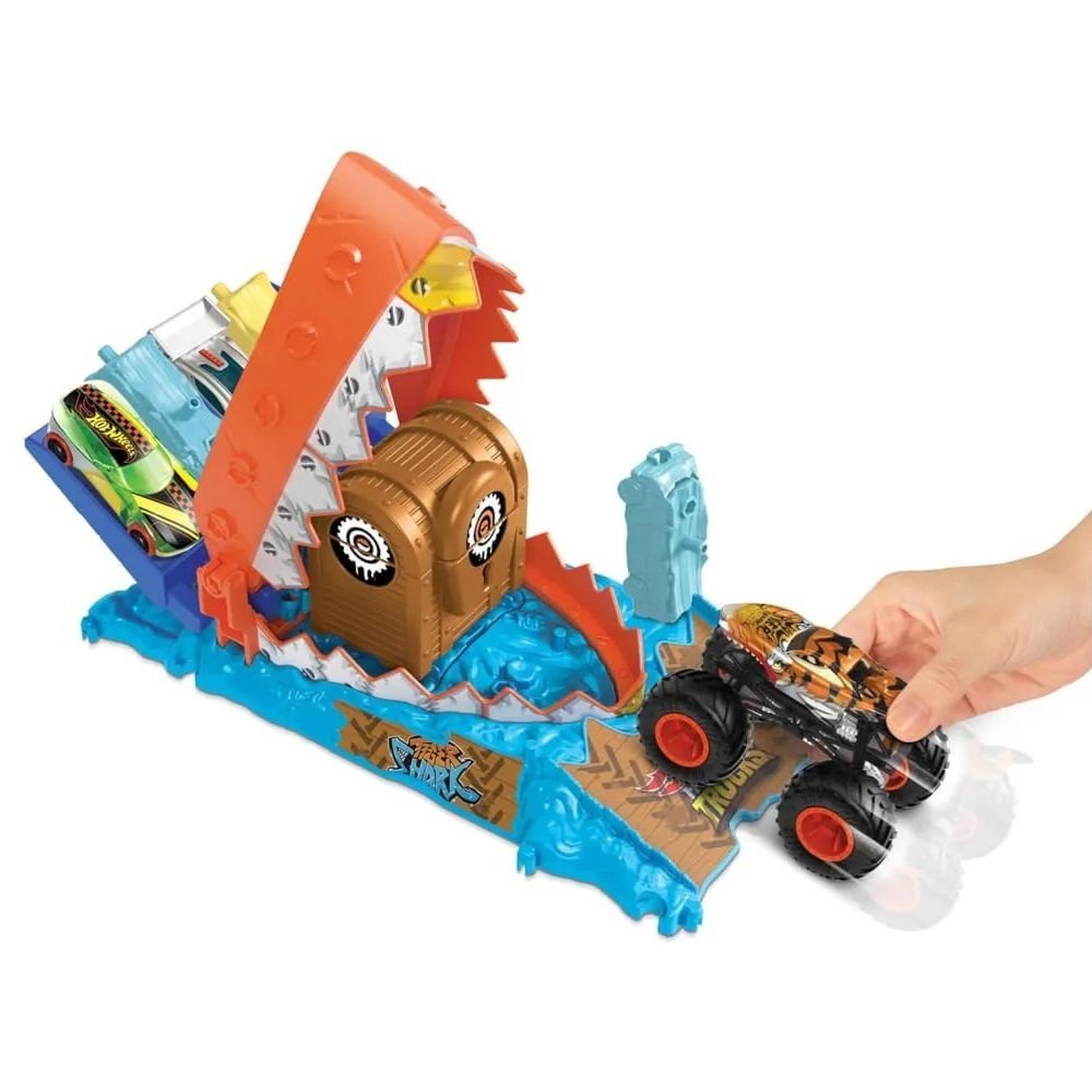 Pista Hot Wheels Monster Trucks Armadilha Do Tesouro Mattek - Imagem 3
