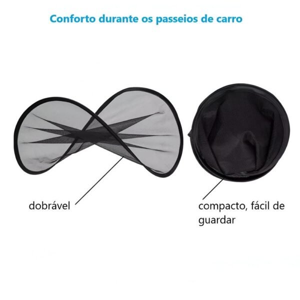 Protetor Solar Para Carro Com Ventosa 2 Unidades Buba - Imagem 3