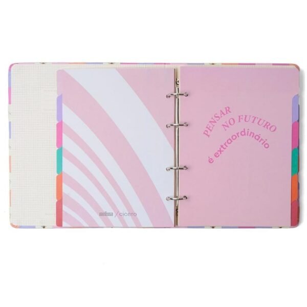 Caderno Criativo Argolado Melissa Casinha Das Abelhas Cicero - Imagem 5