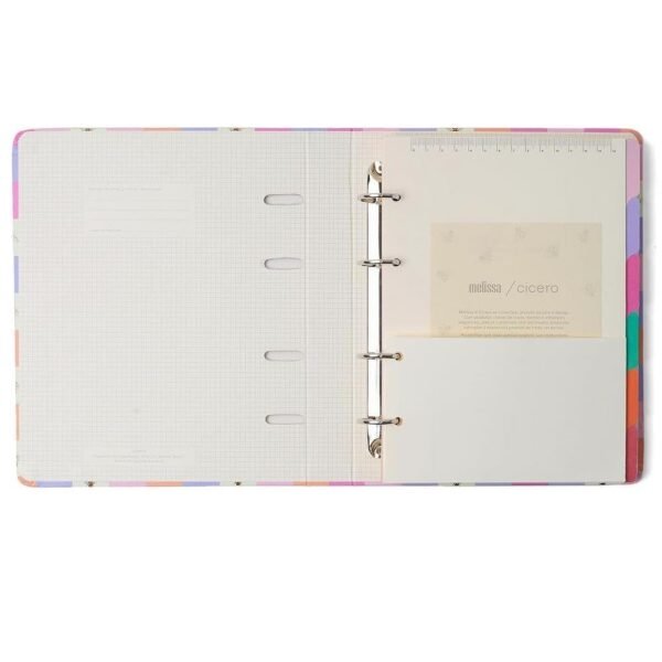 Caderno Criativo Argolado Melissa Casinha Das Abelhas Cicero - Imagem 3
