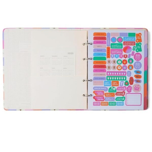 Caderno Criativo Argolado Melissa Casinha Das Abelhas Cicero - Imagem 4