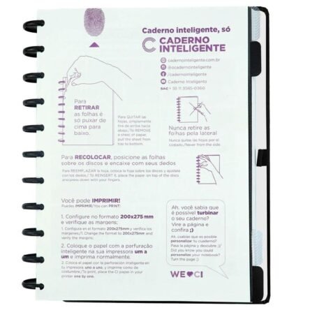 Caderno Inteligente Black Grande G+ 140 Folhas