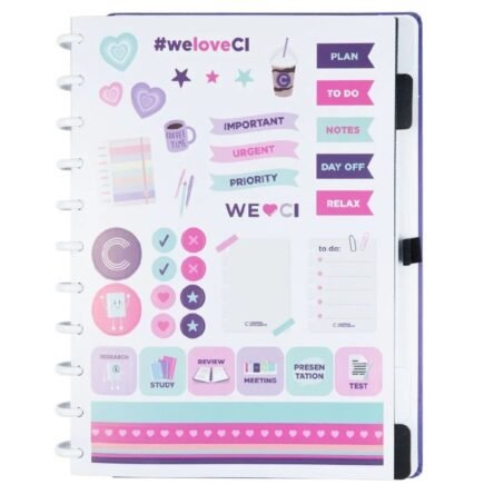 Caderno Inteligente Intense Purple Medio 80 Folhas