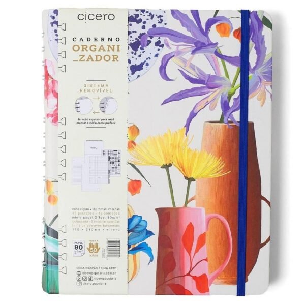 Caderno Organizador Atelie OffWhite Pautado E Pontado Cicero