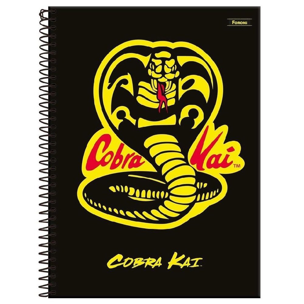 Caderno Universitario Cobra Kai Cobra 1 Materia 80F Foroni
