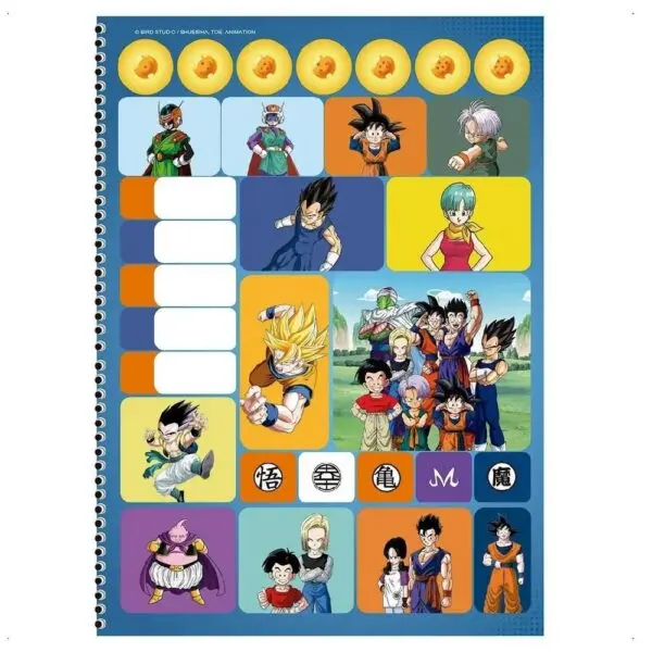 Caderno Universitario Dragon Ball Goku E Vegetta 1M 80F SD - Imagem 3